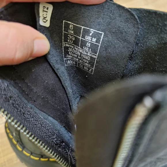 Dr. Martens Jadon Hinge Buckle Leather Platform Boots - Picture 6 of 15